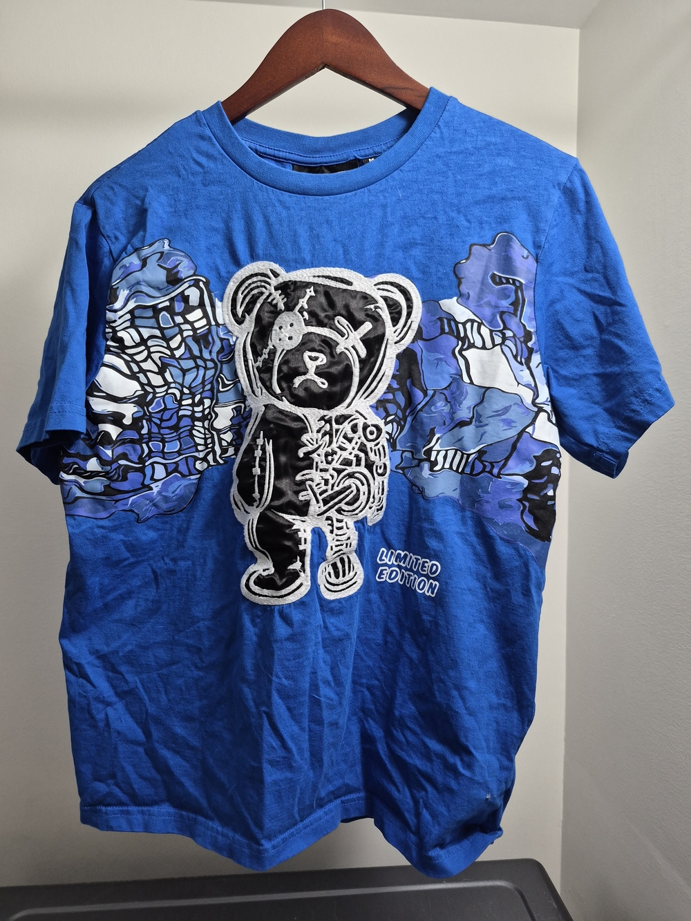 Blue Graphic Bear Limited Edition Short Sleeve Tee